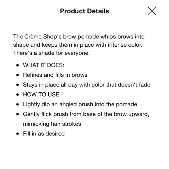 The Creme Shop Eyebrow Pom Pom Pot of Pomade in Dark Brown - Picture 9 of 10